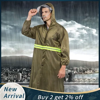 

Protective Raincoats Unisex Reflective Bike Raincoat Adult Prevents Splashing Saliva Cover Body Protective Clothing дождевик