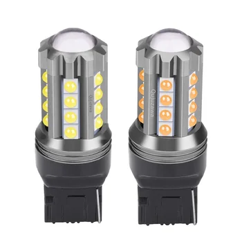 

2PCS NEW T20 7440 W21W WY21W Super Bright LED Car Tail Brake Bulb Auto Backup Reverse Lamp Turn Signals Daytime Running Lights