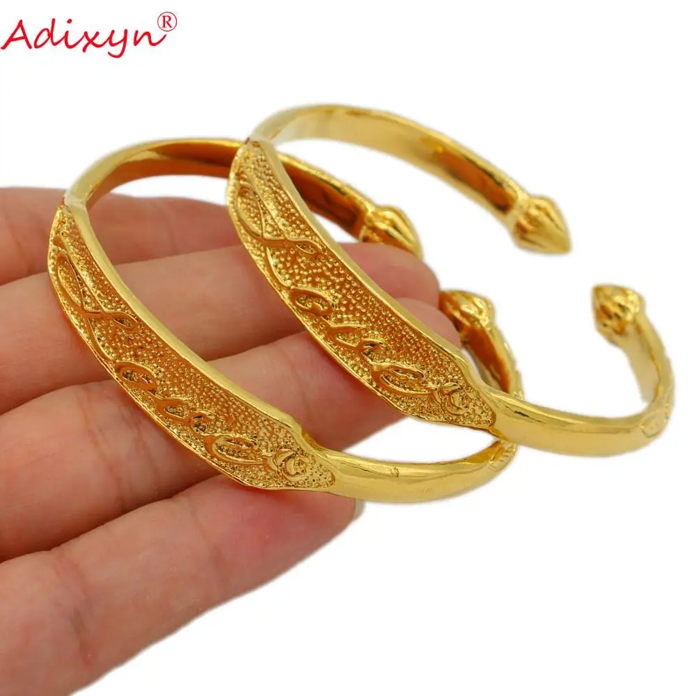 

Adixyn can open LOVE Dubai Bangle Gold Color Bangles For Women Lover Arab Nigeria Middle East African jewelry Items N071013
