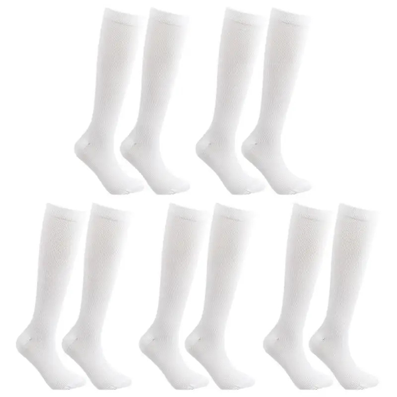 Hot Sale Sports Socks Multi-function 5 Pair Compression Socks Men Women Graduated Medical Nursing Circulation Socks