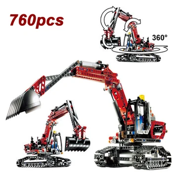 

760pcs Compatible Lepin Technic 8294 Cool Engineering Excavator Building Block Model Building Block Kit Children's Toy Gift