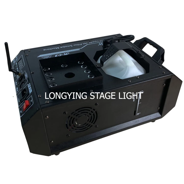 ; 8 шт./лот LED генератор дыма 1500w Светодиодная дым-машина 12x3W Противотуманные фары машины светодиодный DMX 512 со специальным эффектом немедленно прекратите весело