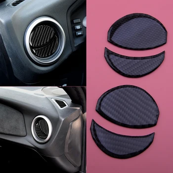 

4Pcs Carbon Fiber Inner Air Vent Outlet Cover Trim Cap Fit for Subaru BRZ Toyota 86 2013 2014 2015 2016 2017 2018 2019 2020