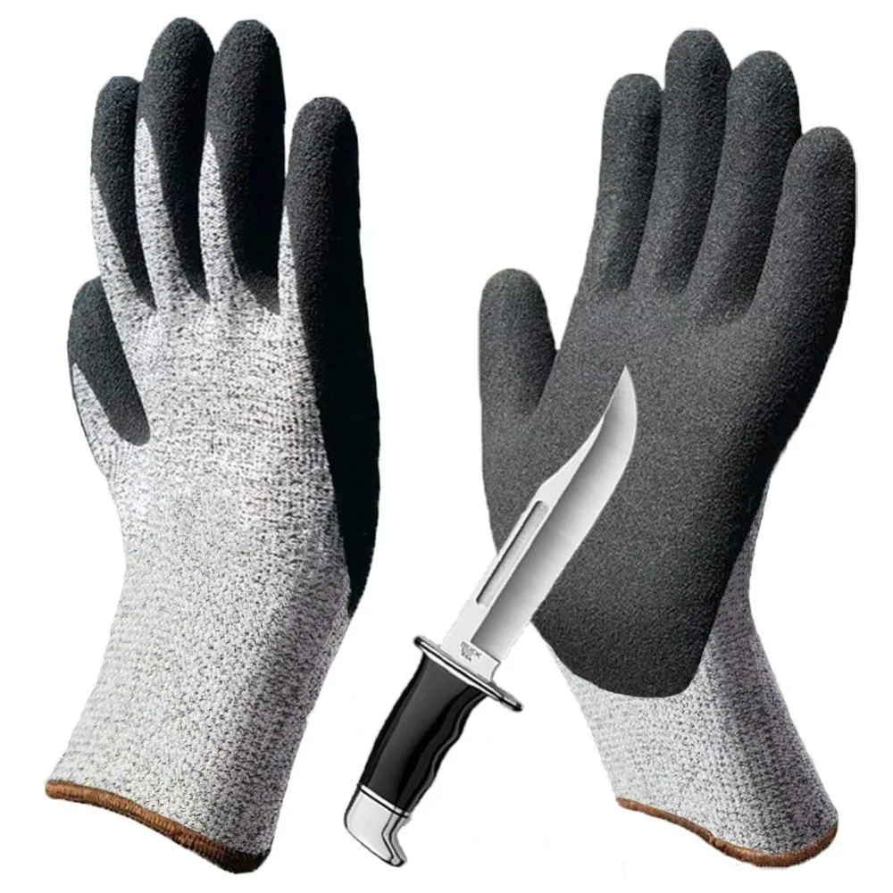 XL 1 par guantes de protección de trabajo de seguridad resistentes a la abrasión soldadura eléctrica Metal guantes tácticos industriales