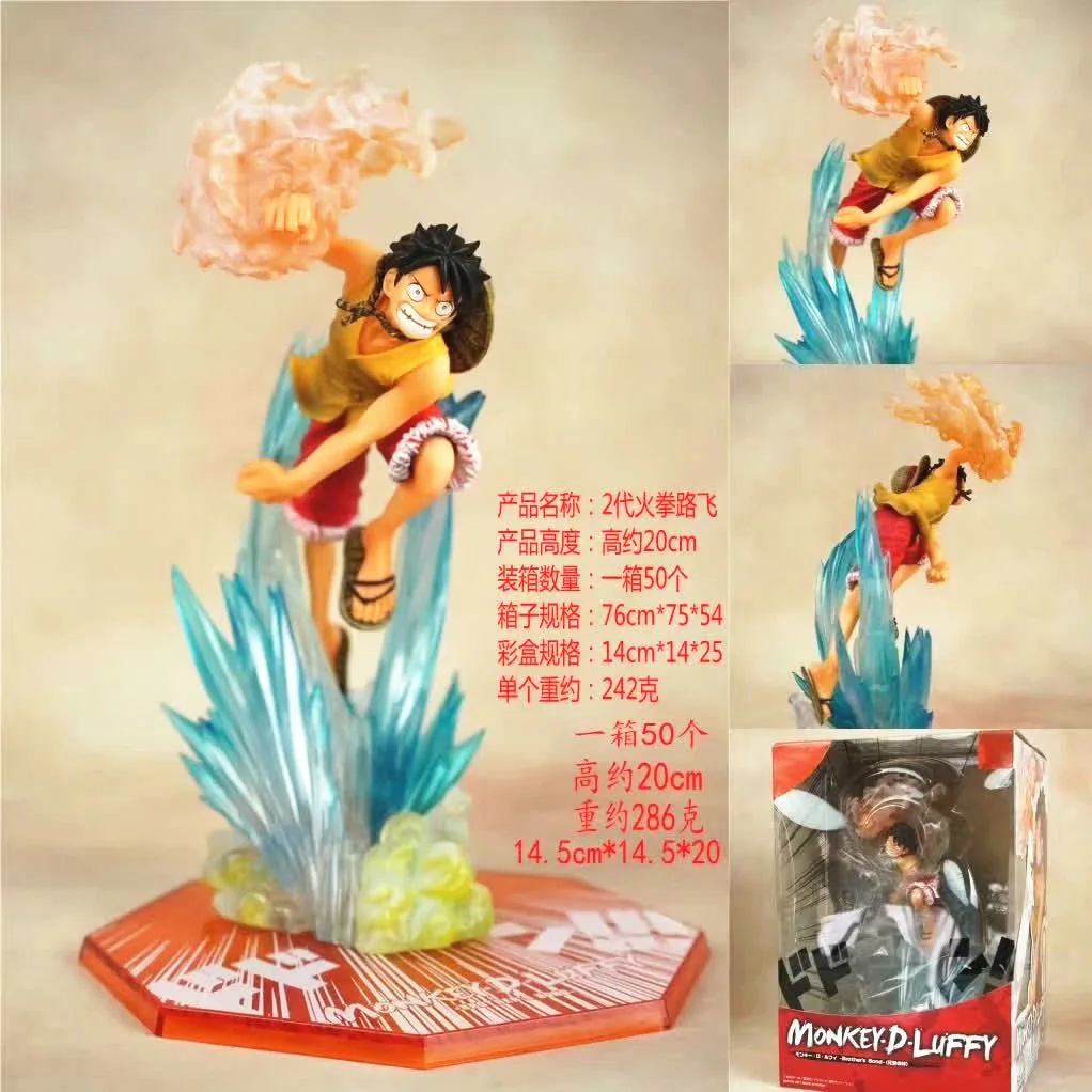 

One Piece ZERO Luffy Fire Fists Ace Brotherly Trip Fighting Version Ultra-Fighting Garage Kit Decoration Model