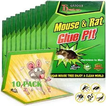 5/10pcs Mouse Board Sticky Mice Glue Trap High Effective Rodent Rat Bugs Catcher Pest Control Reject Non-toxic Eco-Friendly