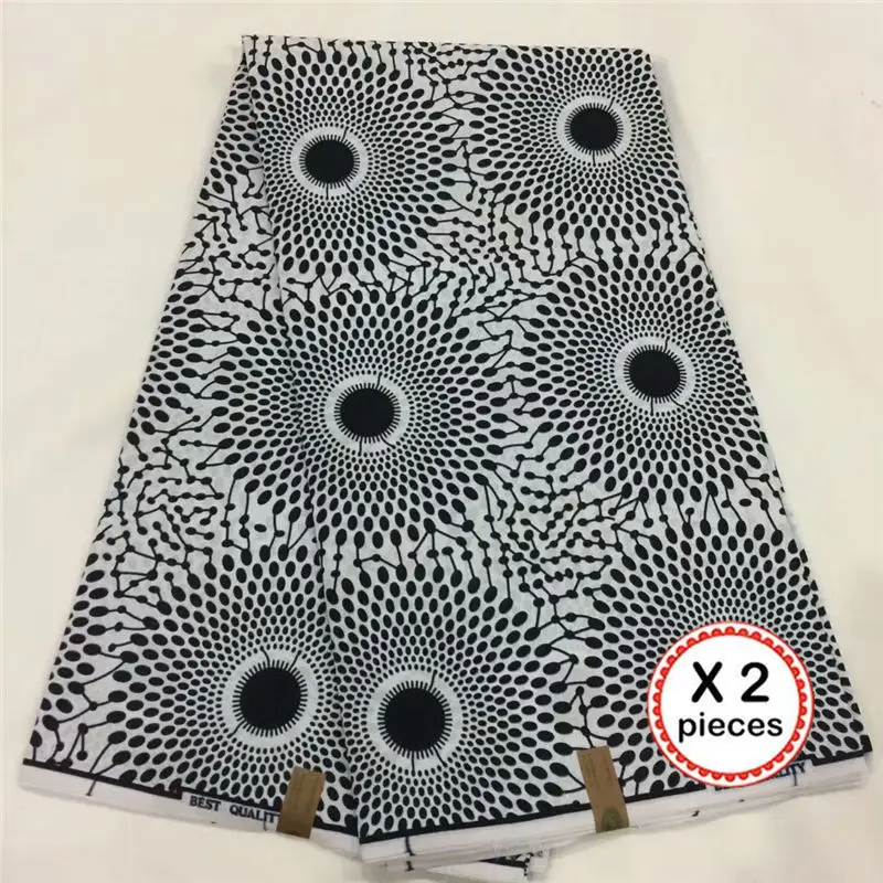 ESEWING Высококачественная африканская восковая ткань с принтом хлопок Анкара швейный материал для платья Анкара восковая печатная ткань 12 ярдов - Цвет: 18.ankara