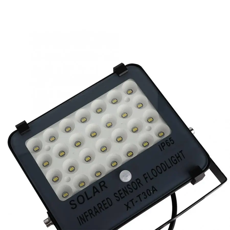 AC 220V 240V открытый 30W светодиодный солнечный прожектор IP65 водонепроницаемый датчик настенный светильник прожектор для сада газон