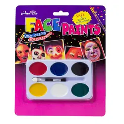 Палитра для рисования 6 цветов Макияж для лица для Хэллоуина Вечерние