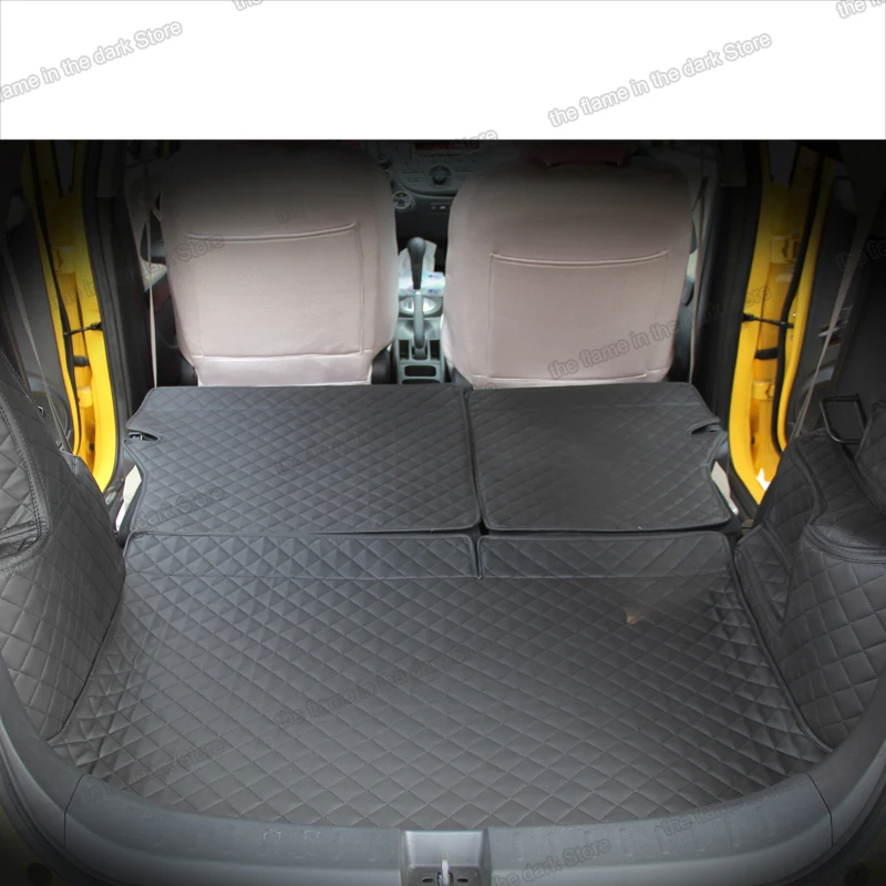 

Leather Car Trunk Mat Cargo Liner for Honda fit 2007 2008 2009 2010 2011 2012 accessories rear cover boot interior auto jazz