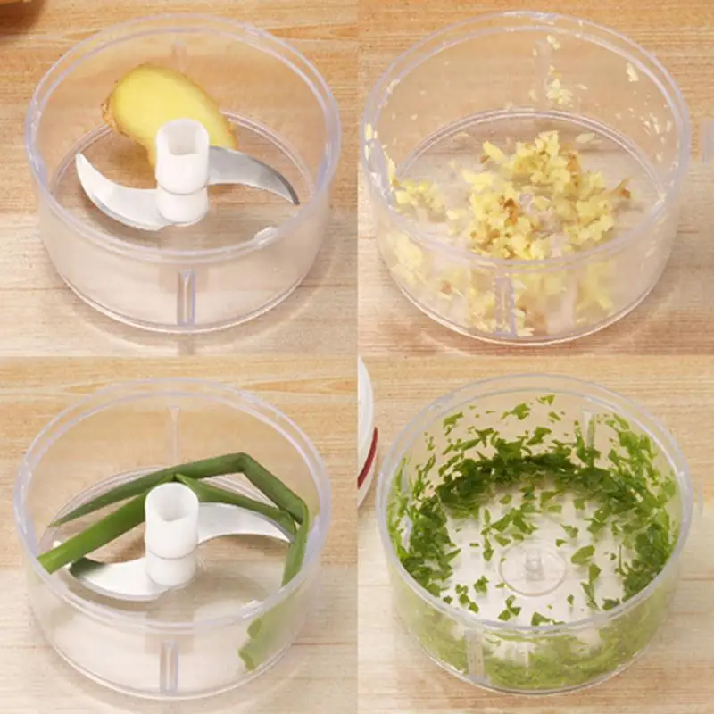 Mini 170ML Powerful Meat Grinder Hand-power Food Chopper Mincer Mixer To Chop Meat Kitchen Fruit Vegetable Nuts Shredder