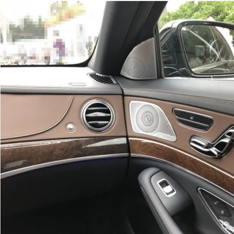 Для mercedes-benz 14-19 s класс модификация W222 S320L S350L 400 Берлинская звуковая Роговая сетка крышка двери аудио украшение