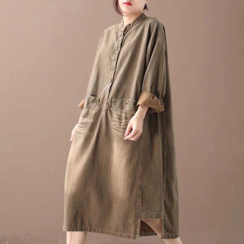 Ceny Max LuLu 2019 moda koreański styl panie Punk ubrania damskie długie ponadgabarytowych jesień Denim sukienki w stylu Vintage Streetwear Plus rozmiar