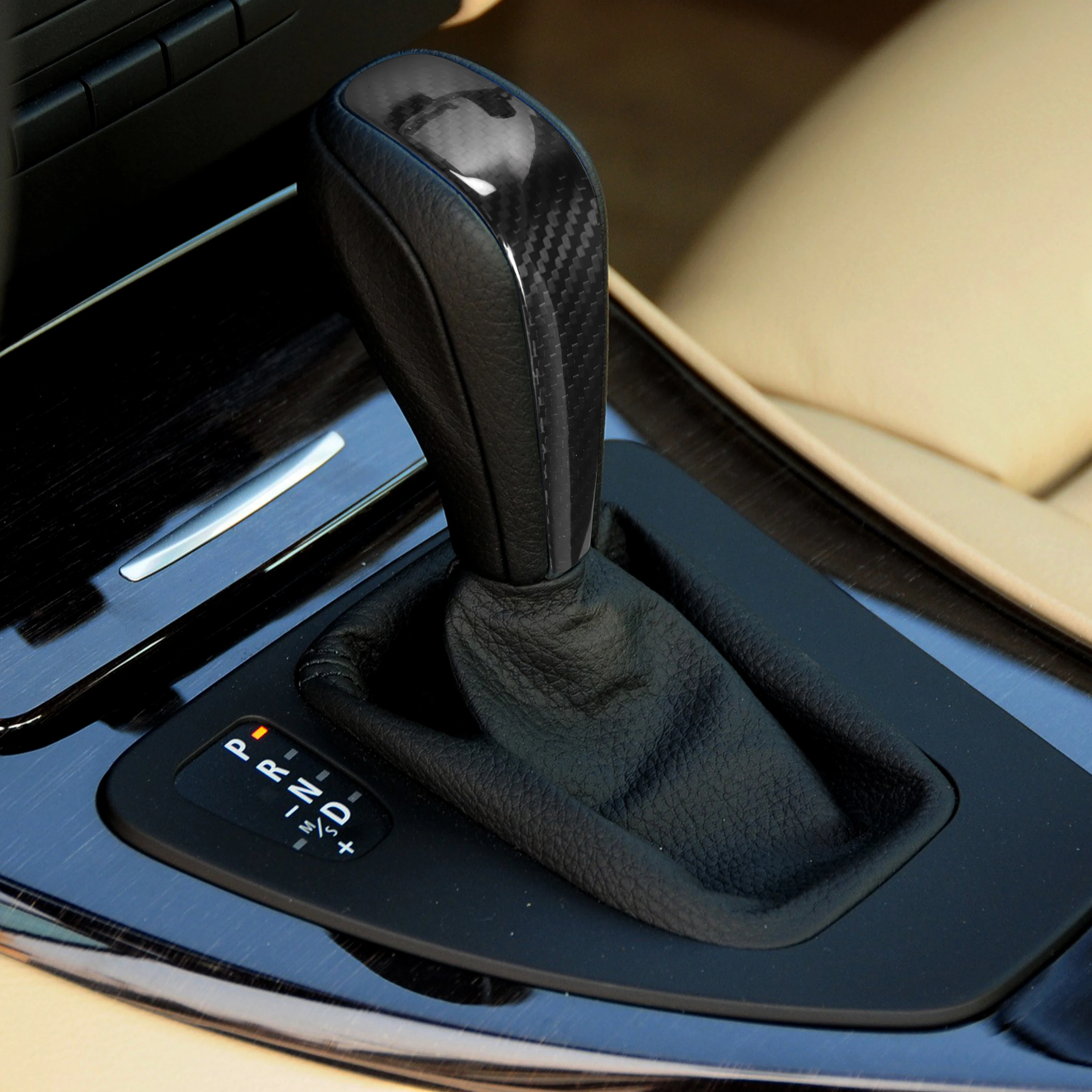 Auto Styling Carbon Schaltknauf Abdeckung Trim Aufkleber Shifter