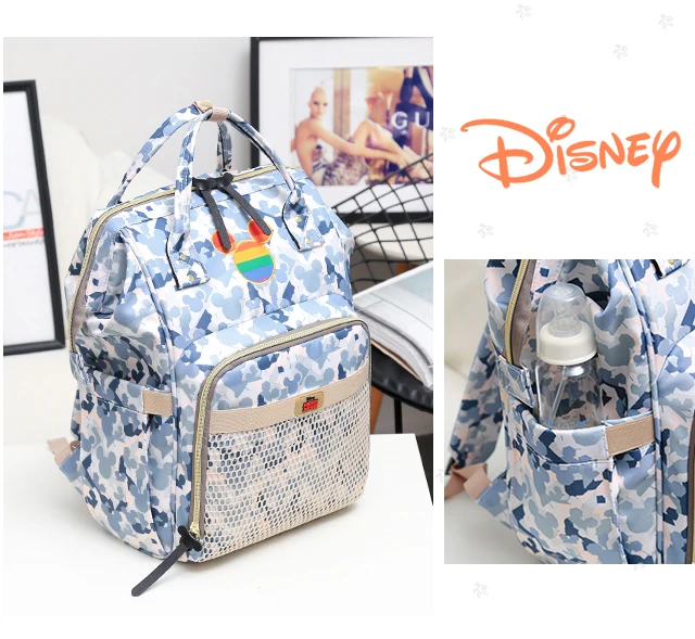 Сумка для подгузников disney, рюкзак, детские сумки для мам, мокрая сумка, модная сумка для мам, органайзер для подгузников для мам, Микки, Минни, хорошая сумка для мам