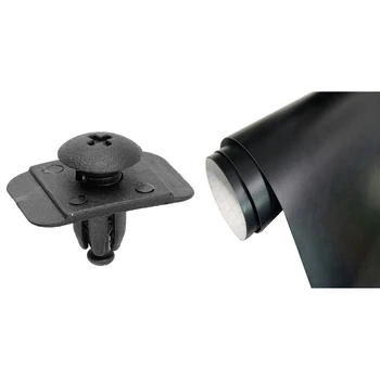 

Fender Liner Fastener Rivet Push Clips Retainer 10Pcs with Vehicle Wrap Vinyl Film Sticker Air/Bubble Free Self Adhesive