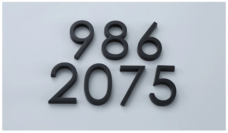 1,73 Pouce 3D Autocollant Maison Lettre D Pour Boîte Lettres