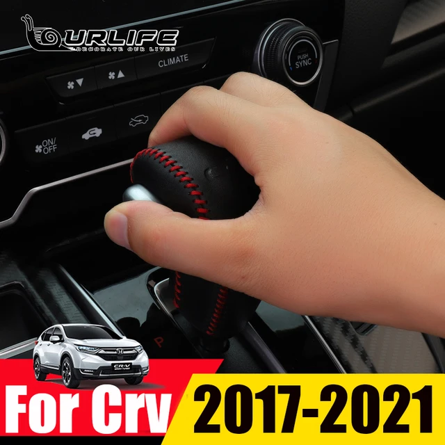 Echtes Leder Hand-genäht Schaltknauf Abdeckung Für Honda CRV CR-V 2017 2018  2019 2020 2021 zubehör Automatische - AliExpress
