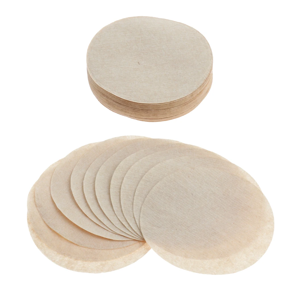 

100 Piece Home Kitchen Disposable Unbleached Coffee Flters for Moka Vietnamese Coffee Maker