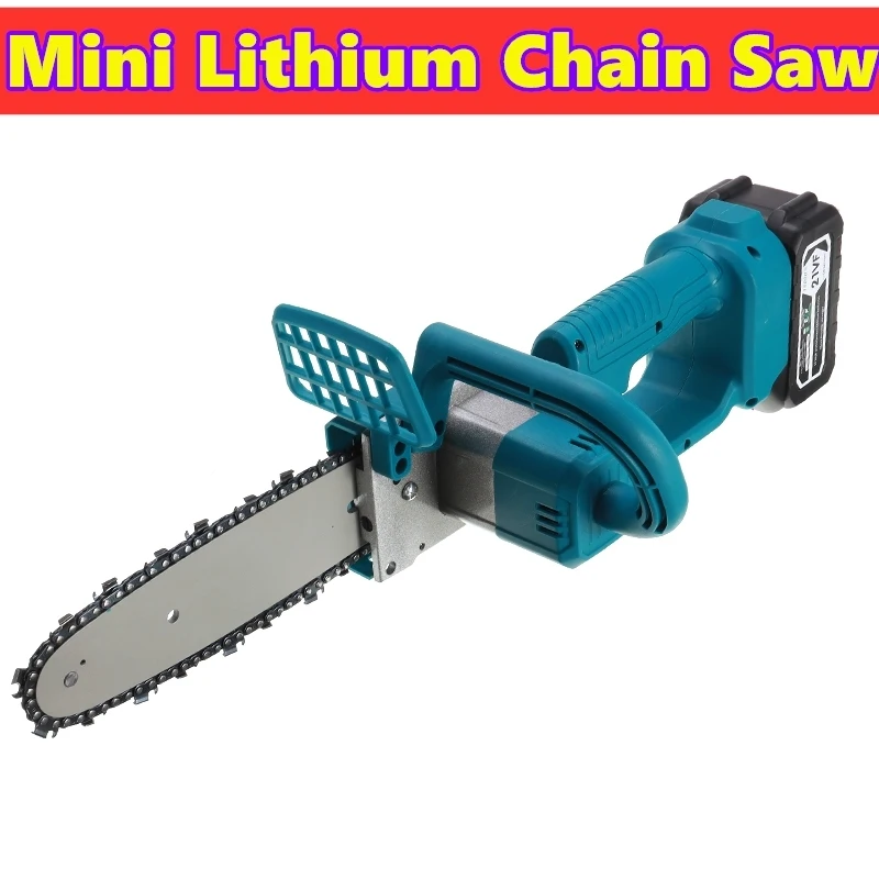 

Lithium ChainSaw 21V Portable Cordless Wood Cutters Brushless Motor Power Tools Rechargeable Lithium Battery Mini Tools for home