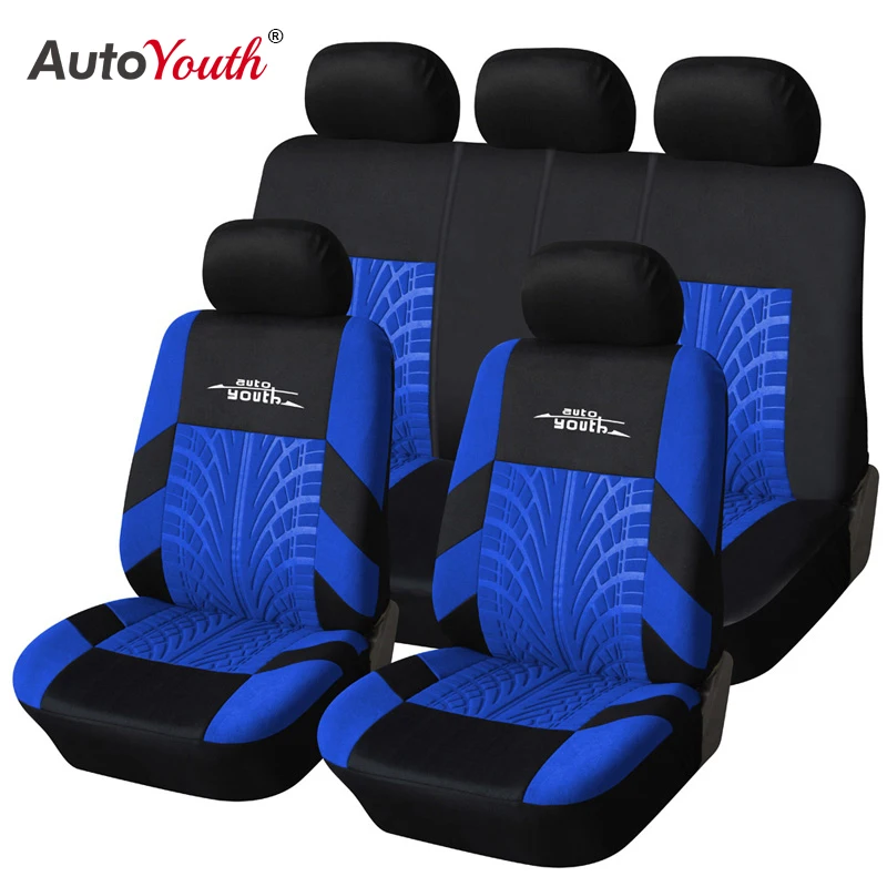 AUTOYOUTH 3 Colour Track Detail Style Car Seat Covers Set Polyester Fabric Universal Fits Most Cars Covers Car Seat Protector|car seat protector|seat protectorcar seat cover set - AliExpress
