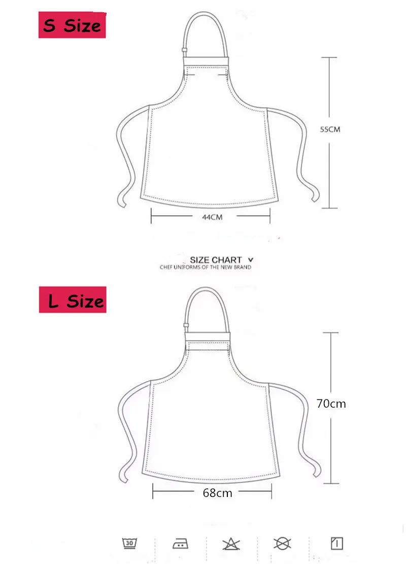 2019 New Hot Fashion Lady Women Men Adjustable Cotton Linen High-grade Kitchen Apron for Cooking Baking Restaurant