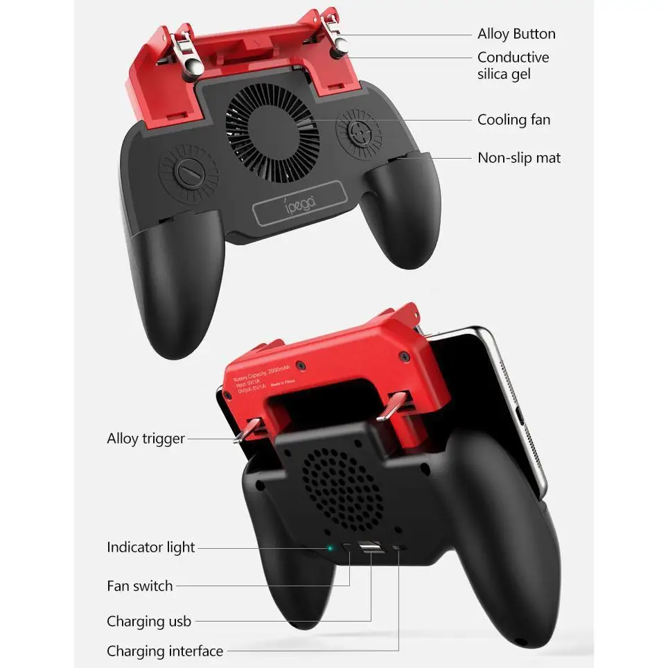 iPega Joystick For Android iPhone Phone Pubg Mobile Controller Gamepad Game Pad Trigger Fre Free Fi