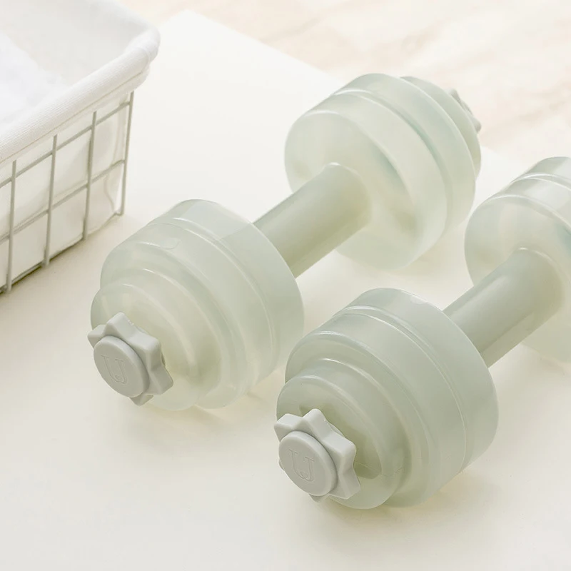 

Women's water filled adjustable dumbbell Yoga slim arm small dumbbells portable and lovely fitness equipment