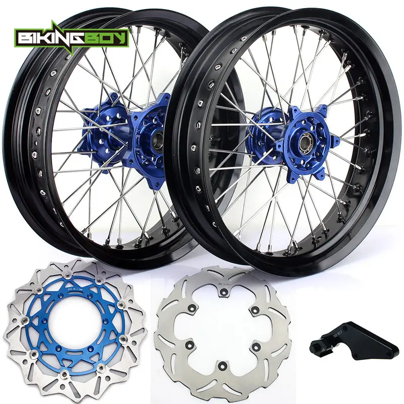 BIKINGBOY YZF 250 YZ-F 450 YZ250F YZ450F 09 10, 12, 13, 14, 15, 16, 17, 18, 19, обод колеса концентратора 3,5 4,25 1" тормозные диски кронштейн Супермото