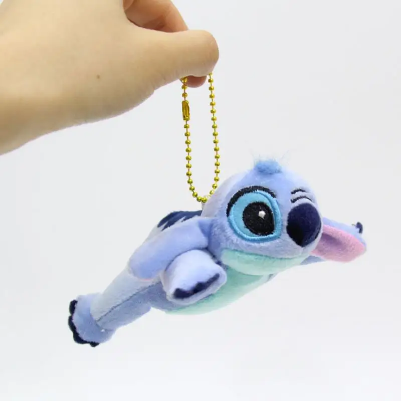 

1 Pc Creative lovely Lie prone Lilo Stitch Plush Pendant Cartoon Stitch Plush Keychain Plush Doll Plush Toy for Kids Gift