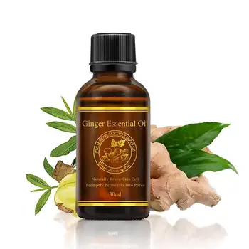

30ml Ginger Essential Oils Body Massage Dampness Therapy SKin Beauty Care relax Massage Body Relieve C4Q9