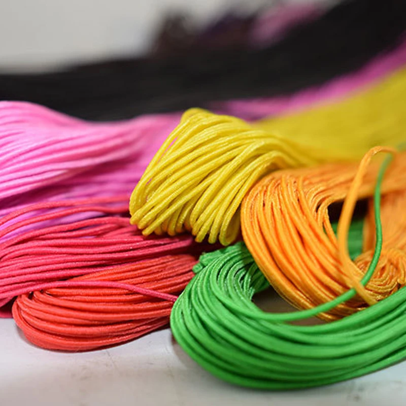 Elastic Stretch Cord Rubber Rope Nylon Bracelet Beads Strings Hair Strips Accessory DIY Jewelry Making Bracelet & Necklace