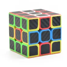 Rubix Cube speed Cube 3x3x3 гладкая Магическая наклейка из углеродного волокна Rubix speed Cube крутые детские игрушки детские подарки