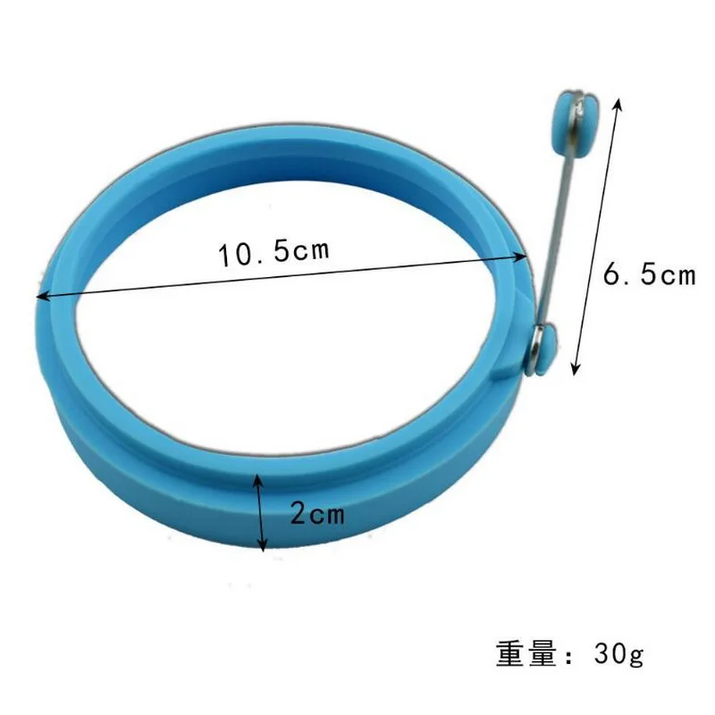 Stampini Uova In Silicone - 4 Pezzi Con Manico Anti-calore Per Uova Fritte E Pancakes - Foto 2