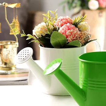 

Watering Can Vintage Style Garden Watering Bucket Solid Color Plant Water Spray Can MU8669