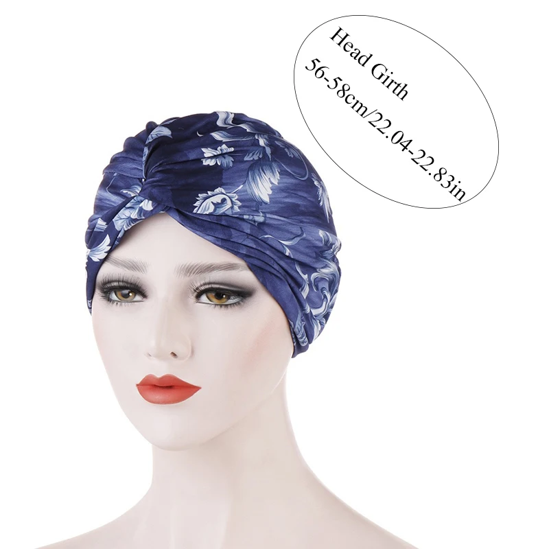 Новая мусульманская женская головная повязка в виде чалмы шапка с узлом и рюшами