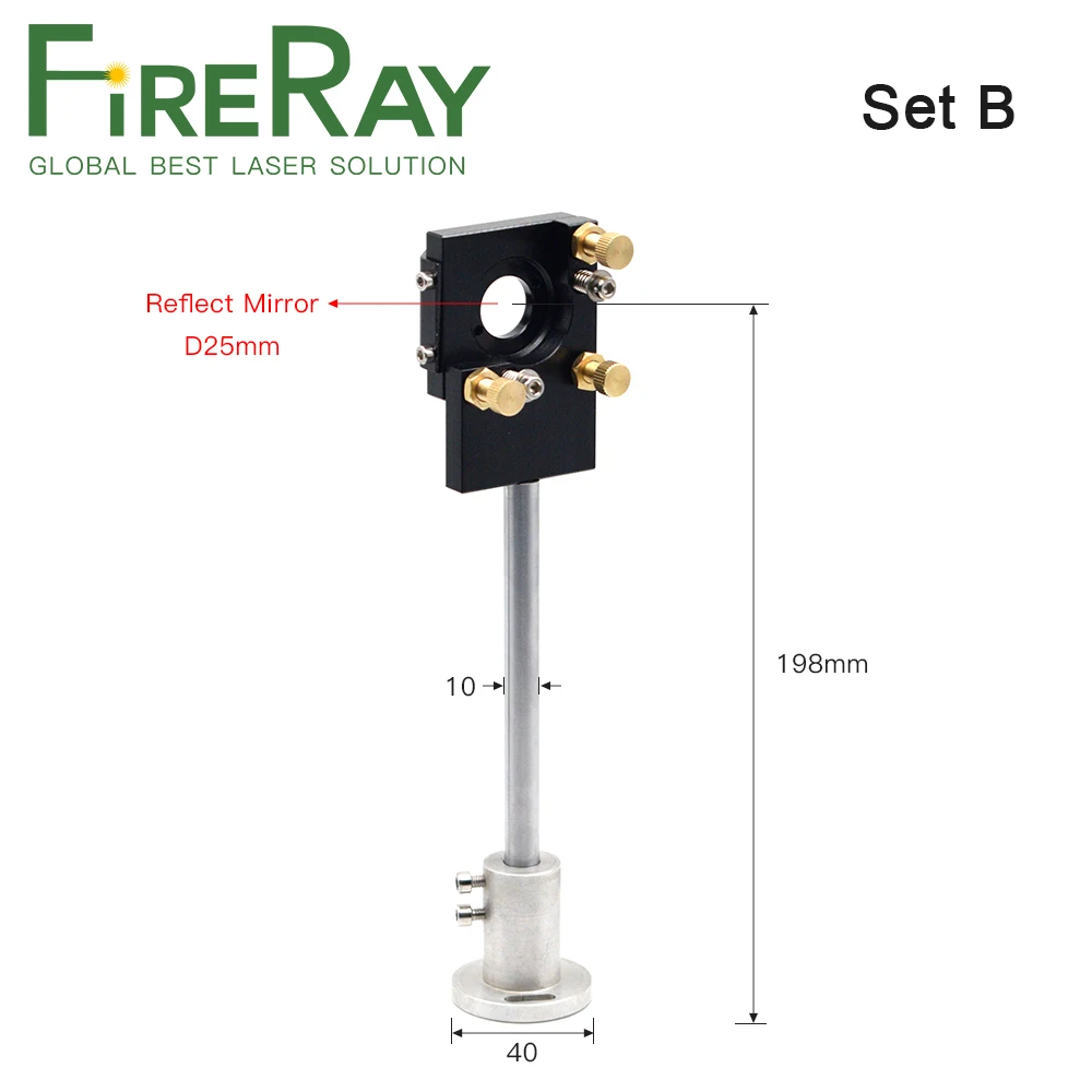 FireRay CO2 лазерная головка первый зеркальный крепеж диаметром. 25 мм отражающее