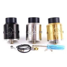 Goon 528 rda 24 mm vaporizador rebuildable gotejamento atomizadores com pino inferior alimentador melhor qualidade rda tanque para caixa mods
