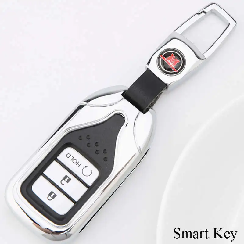 smart-Silver braided Брелок для ключей из цинкового сплава для Honda Accord Fit Crosstour HR-V CR-V Odyssey, Civic Spirior - Название цвета: smart-Silver braided