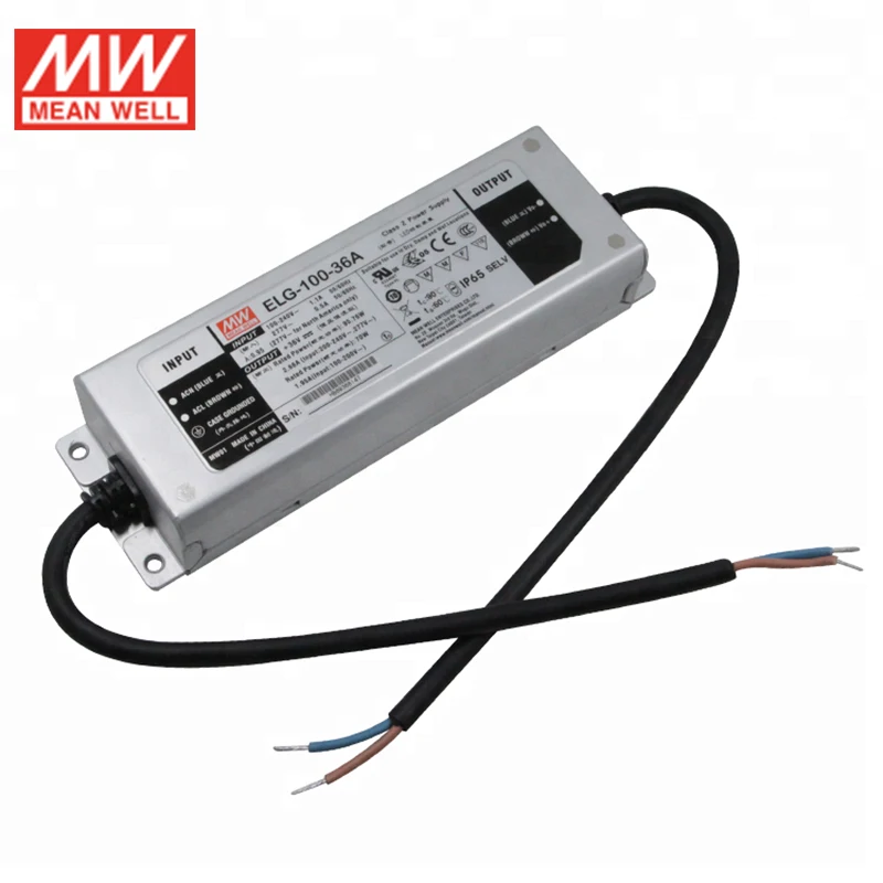 MEAN WELL ELG-100-36A-3Y 96 Вт 2.66A 36 В Светодиодный источник питания 110 В/220 переменного тока до
