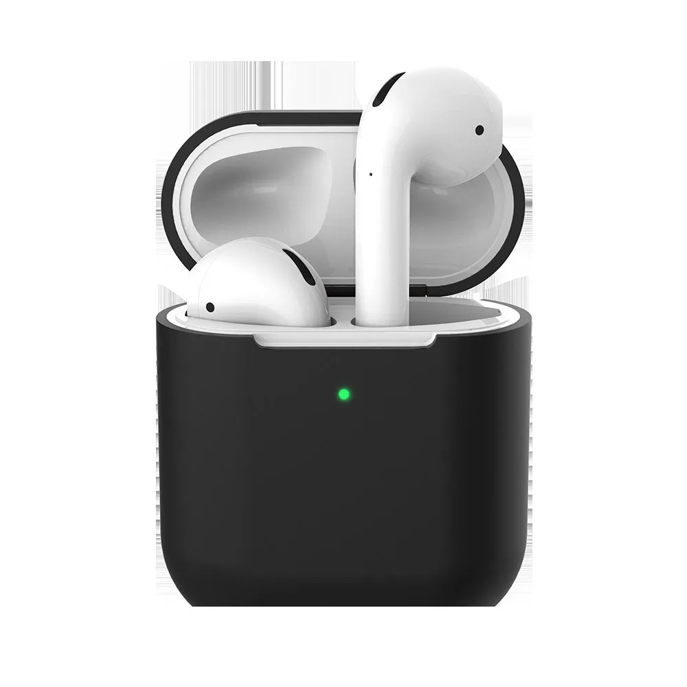 heiiTC2dai Чехол для наушников Apple AirPods 2 силиконовый чехол беспроводной Bluetooth наушники Air Pods Чехол защитный для AirPod Silm чехол - Цвет: heiiTC2dai