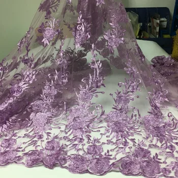 

French Embroidery Gauze Soft Lace Fabric Soft Garment Flower Lace Fabric High Quality African Mesh Lace Fabric With Stone
