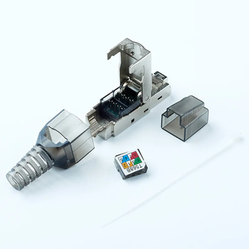 Адаптер Ethernet RJ45 с экранированной хрустальной головкой Cat6a модем Adsl CAT6A