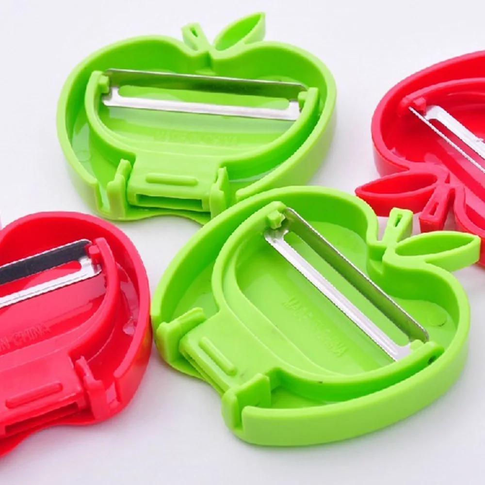 

Creative New Apple Shape Peelers foldable Vegetable Fruit Cutter Sharp Potato Carrot Slicer Grater Planing cook Kitchen Tools