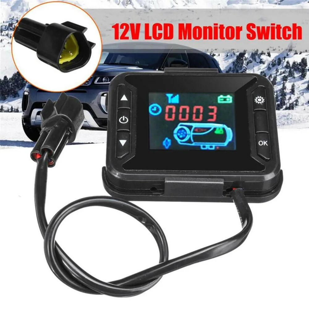 12V lcd большой/маленький монитор, Воздушный стояночный Дизельный Нагреватель, контроллер, переключатель, аксессуары для автомобиля, грузовика, пульт дистанционного управления