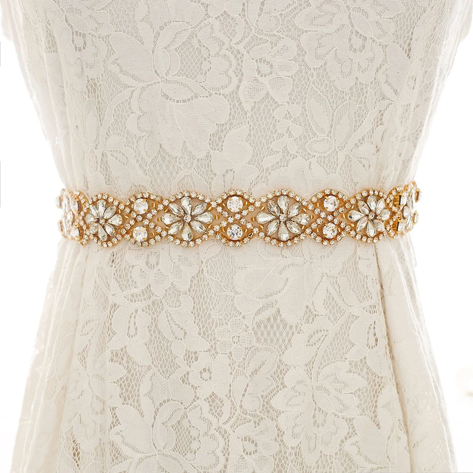 Mecresh свадебное платье с цветком золотого цвета пояс геометрическим рисунком