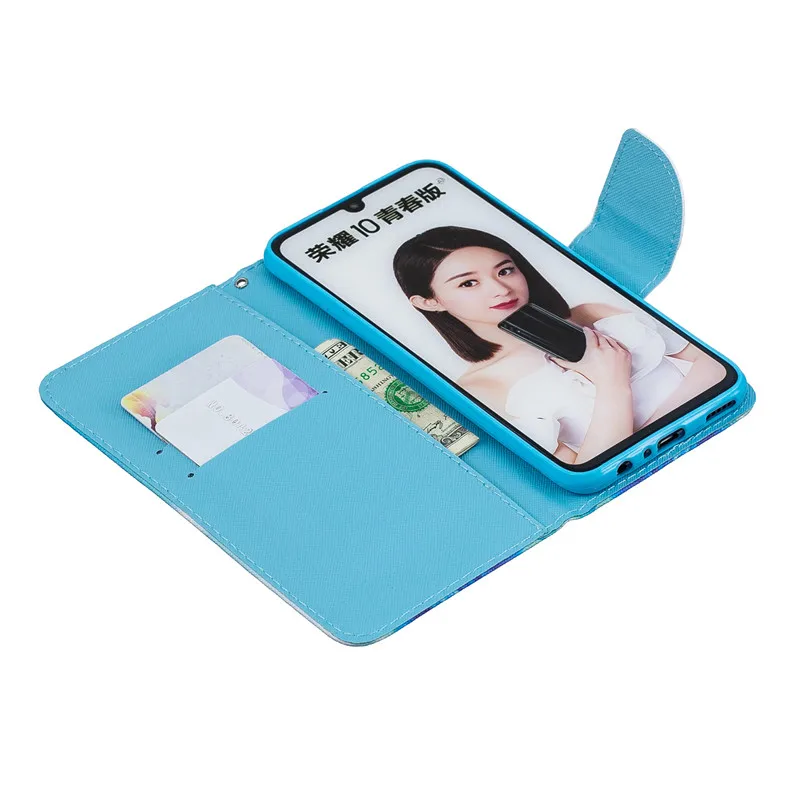 Huawei P Smart кожаный чехол на СПС Coque huawei P Smart PSmart P Smart Plus чехол Чехол Кошелек Чехлы Fundas