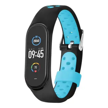 

For Xiaomi Mi Band 5 Strap Pink Wine Red Color TPU Silicone Bracelet For Xiomi Miband 5 Mi Band 5 Wristband