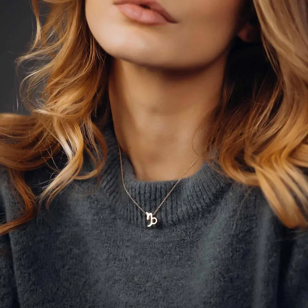 eManco gold stainless steel zodiac necklace for women 12 zodiac signs chokers necklace women jewelry - Image 3