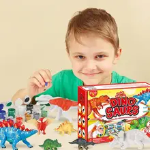 

Creative Painted Set Clear Texture Improve Hands-on Ability PVC DIY Dinosaur Painted Set Gift for Student